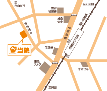 かわかみクリニックの地図
